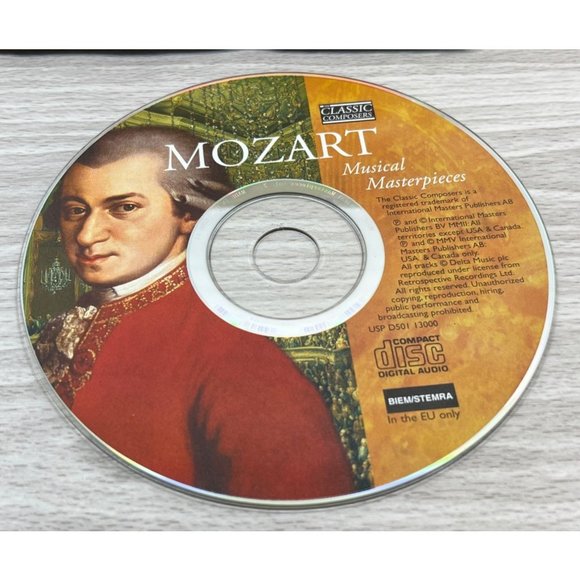 Mozart Classic Composers CD with Book Insert Musical Masterpieces 2005 - Picture 2 of 5